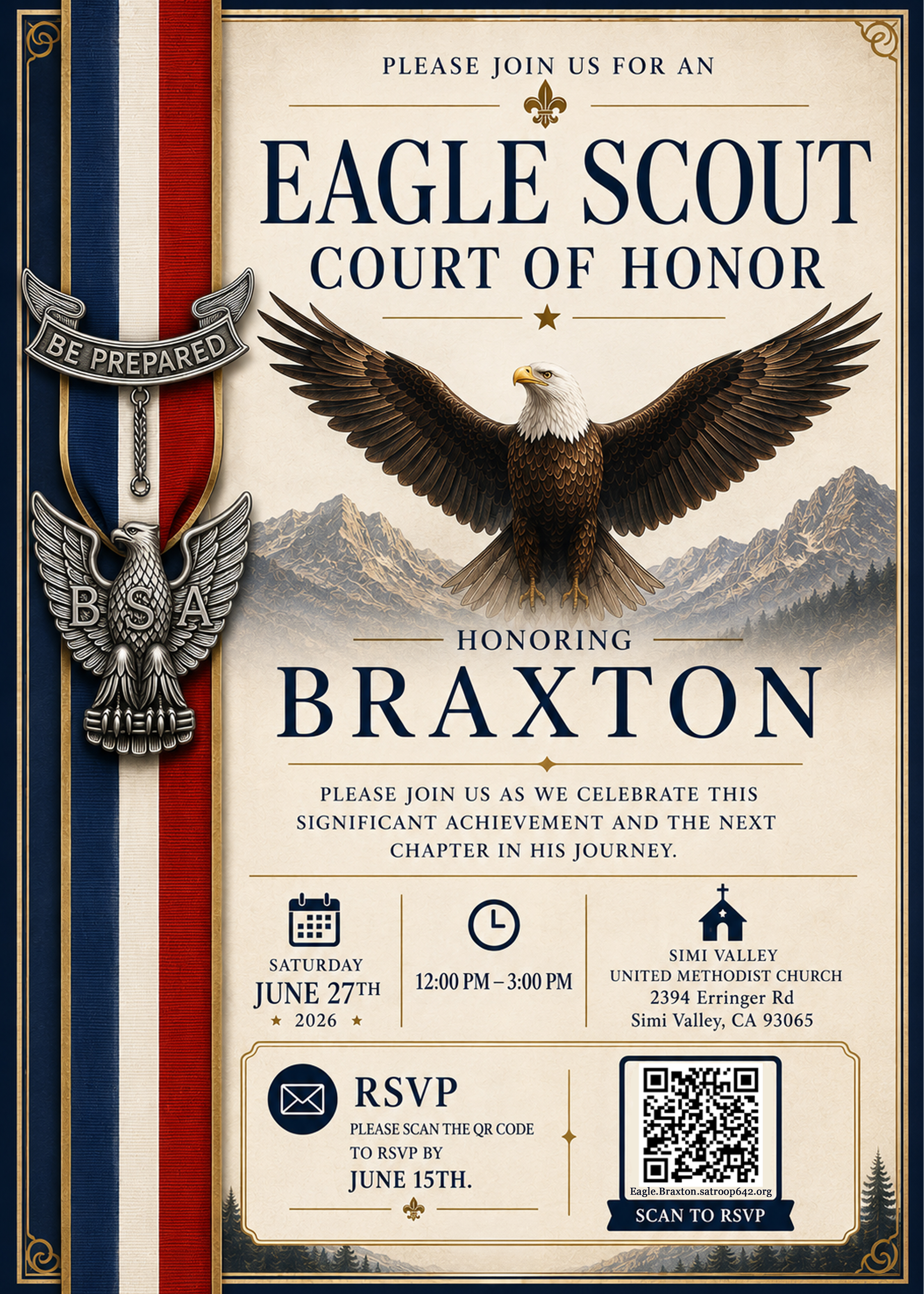 Eagle Court of Honor Invitation